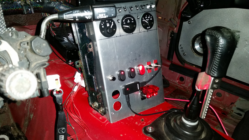 Making a center switch panel.